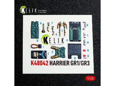Harrier Gr1 / Gr3 - Interior 3d Decals (For Kinetic Kits) - zdjęcie 2
