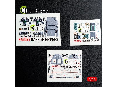 Harrier Gr1 / Gr3 - Interior 3d Decals (For Kinetic Kits) - zdjęcie 3