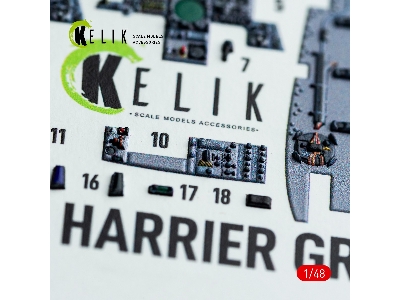 Harrier Gr1 / Gr3 - Interior 3d Decals (For Kinetic Kits) - zdjęcie 7
