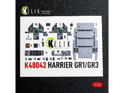 Harrier Gr1 / Gr3 - Interior 3d Decals (For Kinetic Kits) - zdjęcie 10