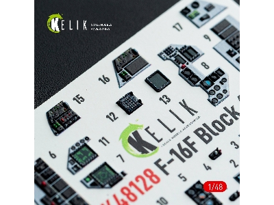 Lockheed Martin F-16 F Block 60 - Interior 3d Decals (For Hasegawa Kits) - zdjęcie 11