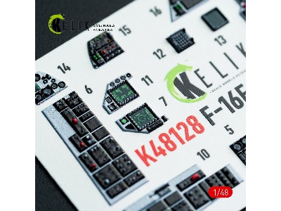 Lockheed Martin F-16 F Block 60 - Interior 3d Decals (For Hasegawa Kits) - zdjęcie 13