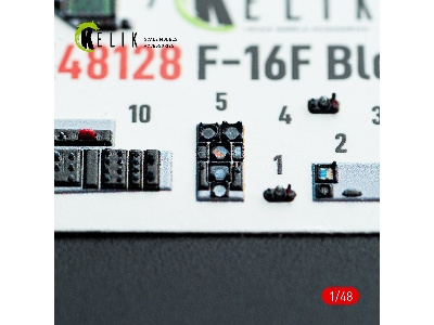 Lockheed Martin F-16 F Block 60 - Interior 3d Decals (For Hasegawa Kits) - zdjęcie 15