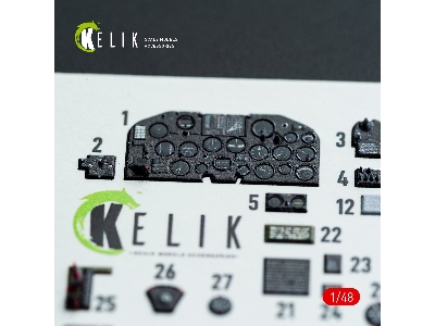 Republic P-47d - 25re / 28ra- Interior 3d Decals (For Miniart Kits) - zdjęcie 3