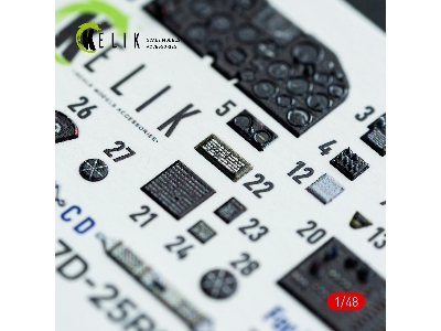 Republic P-47d - 25re / 28ra- Interior 3d Decals (For Miniart Kits) - zdjęcie 7