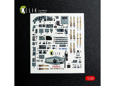 Dornier Do-217 N/J - Interior 3d Decals (For Icm Kits) - zdjęcie 2