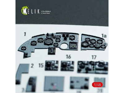 Dornier Do-217 N/J - Interior 3d Decals (For Icm Kits) - zdjęcie 3