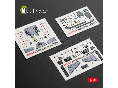 Mcdonnell Duglas Av-8 B Harrier - Interior 3d Decals (For Hasegawa Kits) - zdjęcie 1