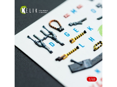 Mcdonnell Duglas Av-8 B Harrier - Interior 3d Decals (For Hasegawa Kits) - zdjęcie 4