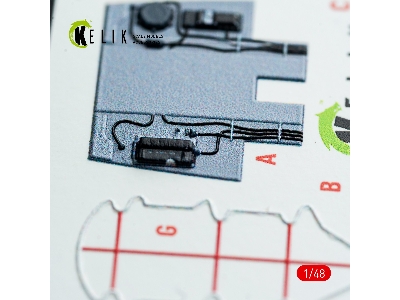 Mcdonnell Duglas Av-8 B Harrier - Interior 3d Decals (For Hasegawa Kits) - zdjęcie 9