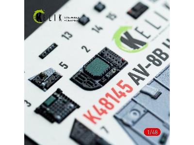 Mcdonnell Duglas Av-8 B Harrier - Interior 3d Decals (For Hasegawa Kits) - zdjęcie 11