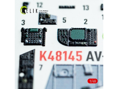 Mcdonnell Duglas Av-8 B Harrier - Interior 3d Decals (For Hasegawa Kits) - zdjęcie 12