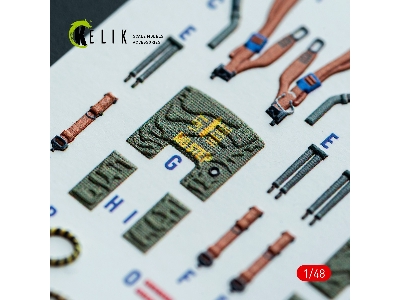 Mcdonnell Douglas Rf-4 E Phantom - Interior 3d-decals (For Hasegawa Kits) - zdjęcie 5
