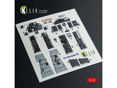 Mcdonnell Douglas Rf-4 E Phantom - Interior 3d-decals (For Hasegawa Kits) - zdjęcie 10