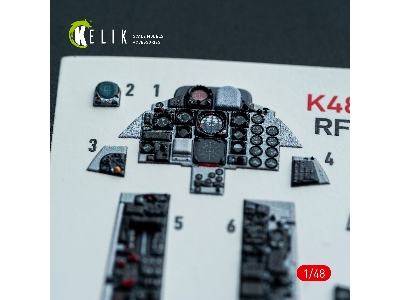 Mcdonnell Douglas Rf-4 E Phantom - Interior 3d-decals (For Hasegawa Kits) - zdjęcie 11