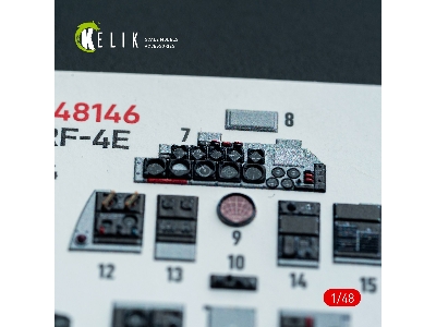 Mcdonnell Douglas Rf-4 E Phantom - Interior 3d-decals (For Hasegawa Kits) - zdjęcie 12