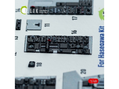 Mcdonnell Douglas Rf-4 E Phantom - Interior 3d-decals (For Hasegawa Kits) - zdjęcie 14