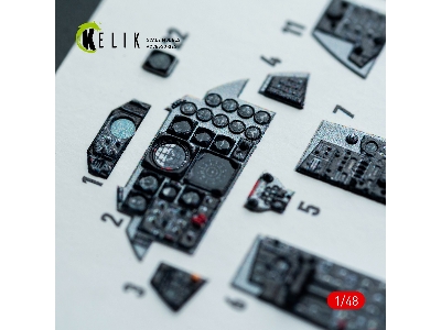 Mcdonnell Douglas F-4 J/S Phantom - Interior 3d-decals (For Hasegawa Kits) - zdjęcie 4