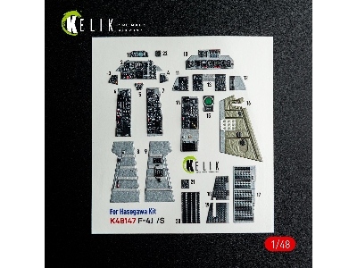 Mcdonnell Douglas F-4 J/S Phantom - Interior 3d-decals (For Hasegawa Kits) - zdjęcie 5