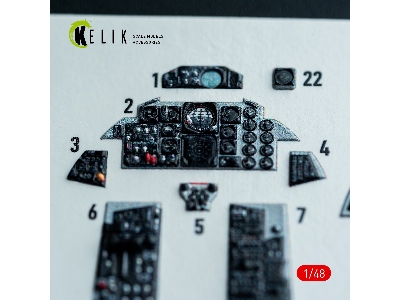 Mcdonnell Douglas F-4 J/S Phantom - Interior 3d-decals (For Hasegawa Kits) - zdjęcie 11