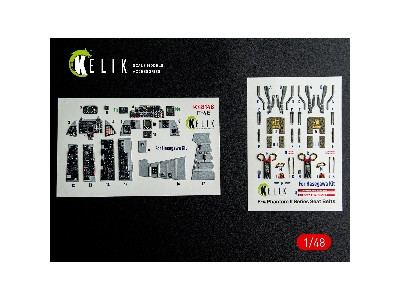 Mcdonnell Douglas F-4 E Phantom - Interior 3d-decals (For Hasegawa Kits) - zdjęcie 1
