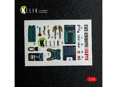 Bae Harrier Gr.3 - Interior 3d-decals (For Kinetic Kits) - zdjęcie 10