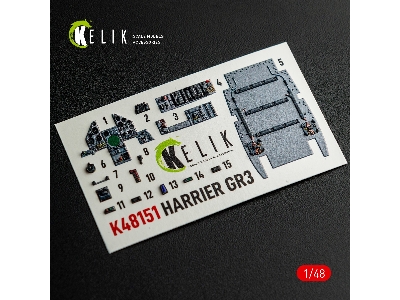 Bae Harrier Gr.3 - Interior 3d-decals (For Kinetic Kits) - zdjęcie 14