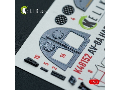 Mcdonnell Douglas Av-8 A Harier (Early) - Interior 3d-decals (For Kinetic Kits) - zdjęcie 6