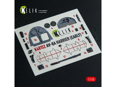 Mcdonnell Douglas Av-8 A Harier (Early) - Interior 3d-decals (For Kinetic Kits) - zdjęcie 13