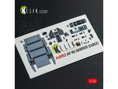 Mcdonnell Douglas Av-8 A Harier (Early) - Interior 3d-decals (For Kinetic Kits) - zdjęcie 15