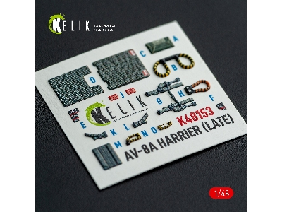 Mcdonnell Douglas Av-8 A Harier (Late) - Interior 3d-decals (For Kinetic Kits) - zdjęcie 5