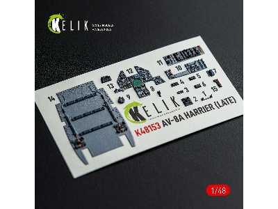 Mcdonnell Douglas Av-8 A Harier (Late) - Interior 3d-decals (For Kinetic Kits) - zdjęcie 7