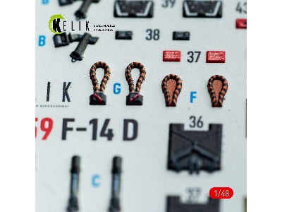 Grumman F-14 A Tomcat - Interior 3d-decals (For Gwh Kits) - zdjęcie 6