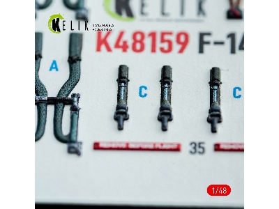 Grumman F-14 A Tomcat - Interior 3d-decals (For Gwh Kits) - zdjęcie 7