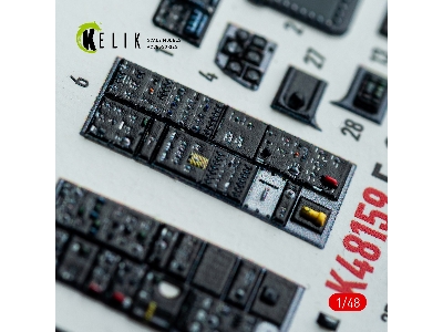 Grumman F-14 A Tomcat - Interior 3d-decals (For Gwh Kits) - zdjęcie 12
