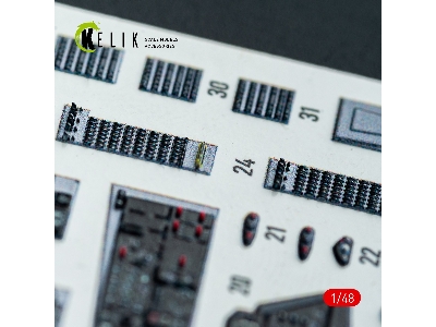 Grumman F-14 A Tomcat - Interior 3d-decals (For Gwh Kits) - zdjęcie 13