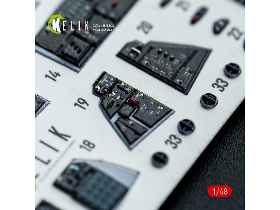 Grumman F-14 A Tomcat - Interior 3d-decals (For Gwh Kits) - zdjęcie 15