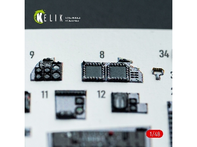 Grumman F-14 A Tomcat - Interior 3d-decals (For Gwh Kits) - zdjęcie 16