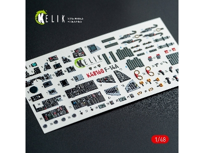 Grumman F-14 A Tomcat - Interior 3d-decals (For Hasegawa Kits) - zdjęcie 1