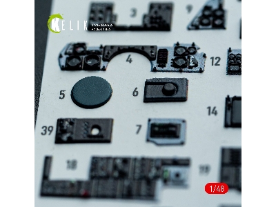 Grumman F-14 A Tomcat - Interior 3d-decals (For Hasegawa Kits) - zdjęcie 7