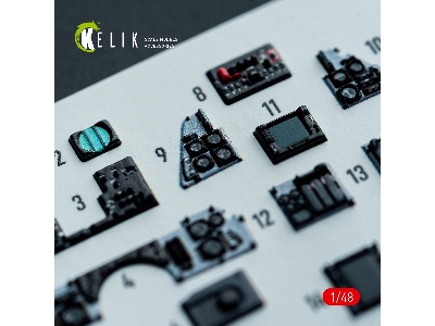 Grumman F-14 A Tomcat - Interior 3d-decals (For Hasegawa Kits) - zdjęcie 9