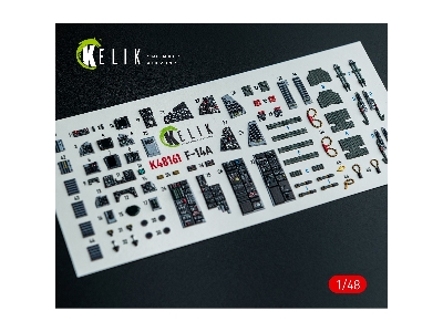 Grumman F-14 A Tomcat - Interior 3d-decals (For Gwh Kits) - zdjęcie 1