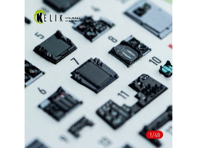 Grumman F-14 A Tomcat - Interior 3d-decals (For Gwh Kits) - zdjęcie 6