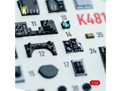 Grumman F-14 A Tomcat - Interior 3d-decals (For Gwh Kits) - zdjęcie 8