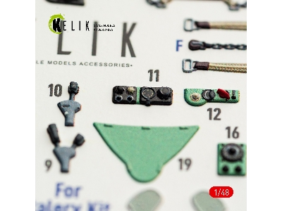 Macchi C.200 Saetta - Interior 3d-decals (For Italeri Kits) - zdjęcie 5