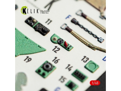 Macchi C.200 Saetta - Interior 3d-decals (For Italeri Kits) - zdjęcie 8