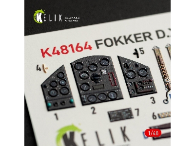 Fokker D.Xxi - Interior 3d-decals (For Special Hobby Kits) - zdjęcie 3