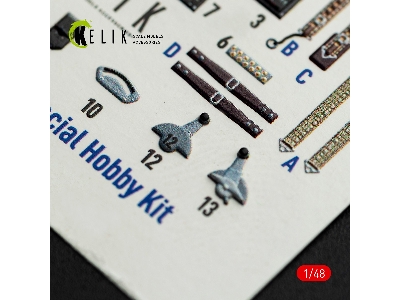 Fokker D.Xxi - Interior 3d-decals (For Special Hobby Kits) - zdjęcie 5