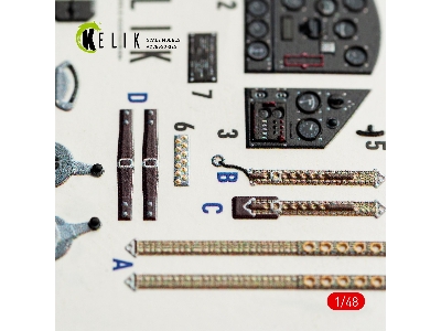 Fokker D.Xxi - Interior 3d-decals (For Special Hobby Kits) - zdjęcie 6