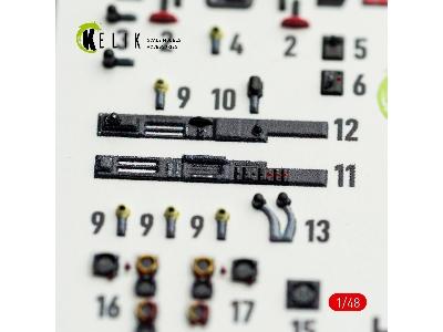 Henschel Hs-129 B - Interior 3d-decals (For Takom Kits) - zdjęcie 4